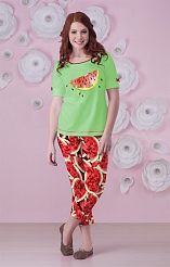 Пижама женская 7427, цвет Арбузы (C)